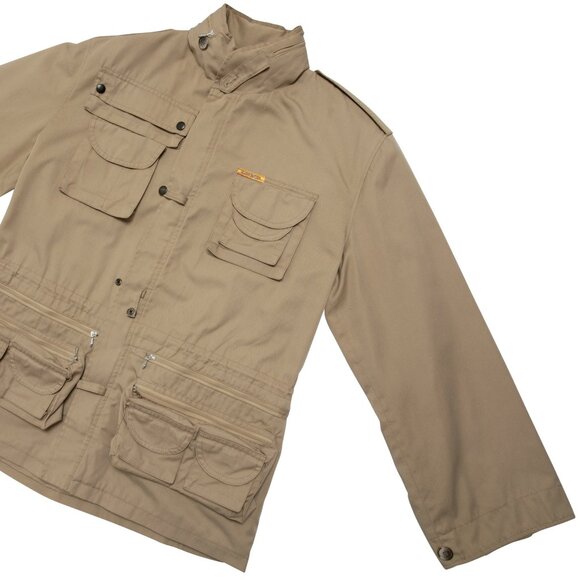 GLOBETROTTER (England) 70s Vintage Twill Weave Safari Jacket : L - Picture 2 of 7